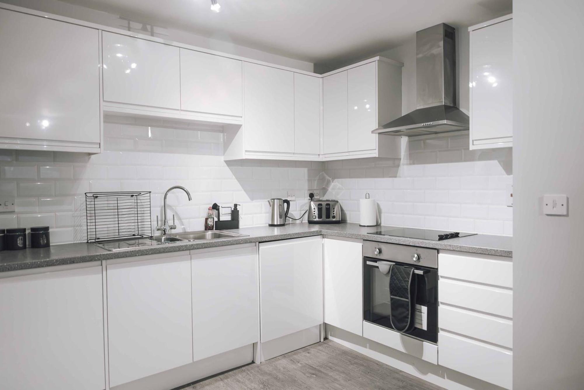 Stylish 2-Bed In Stratford Apartment London Bagian luar foto